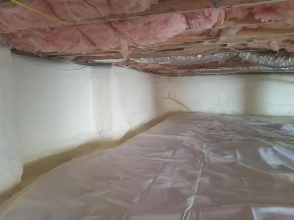 Crawl space encapsulation with closed-cell spray foam for Roof Maintenance in Westland